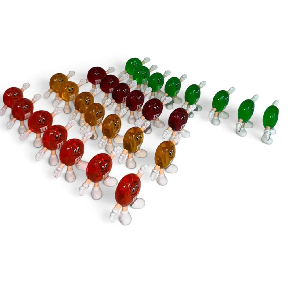 Vintage 1993 M&M Happy Lights 28 String Light Replacement Covers Christmas